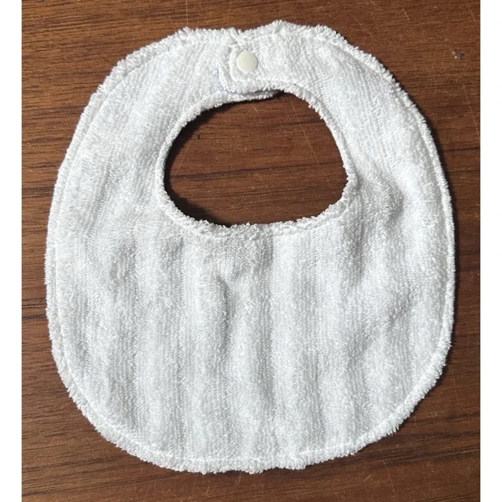 Handmade Baby Bib Gift Set Bib & Pacifier Clip Multi-color Stripe